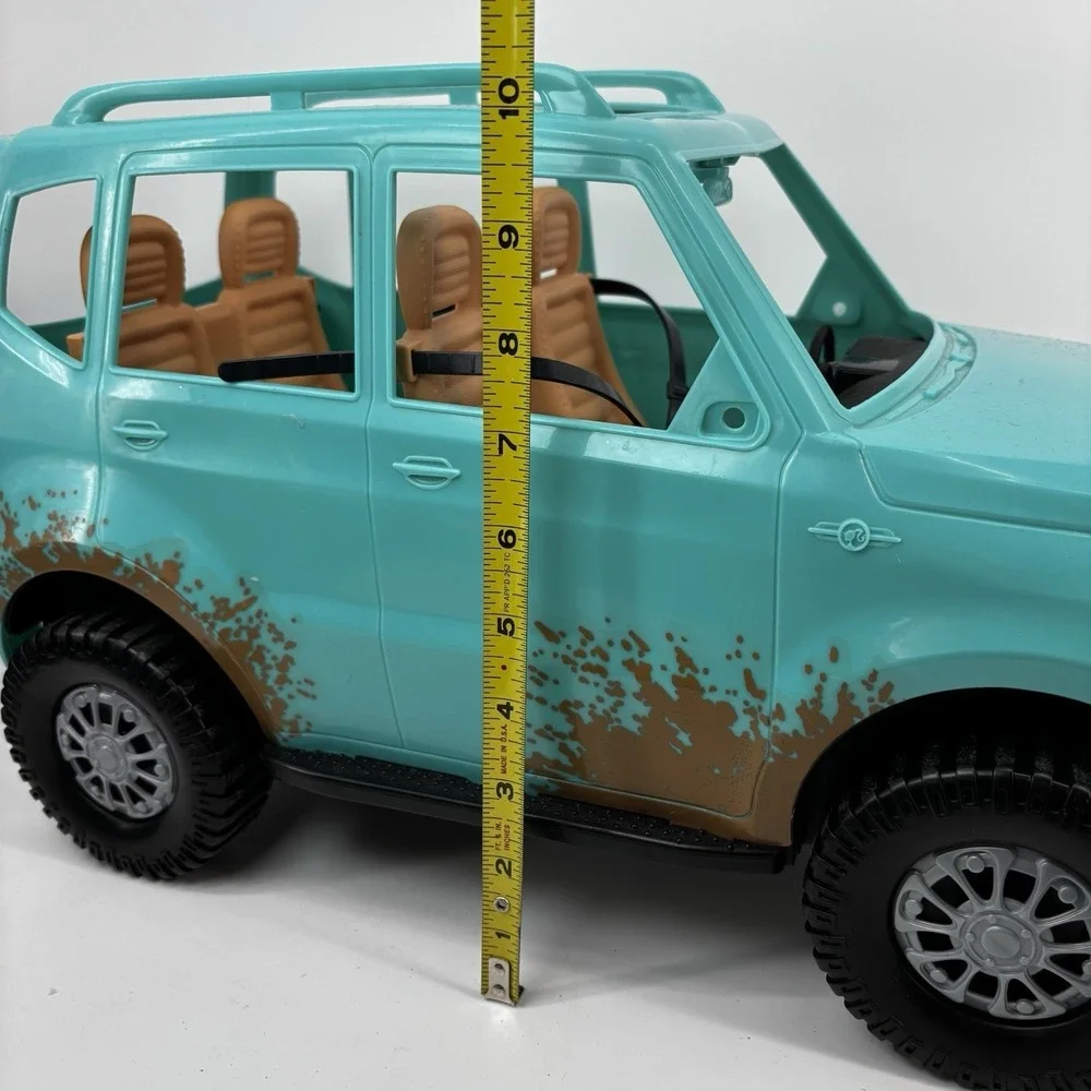 Mattel Barbie 2016 SUV Jeep Camping Fun Teal Off-Road Mudding Vehicle FGC99